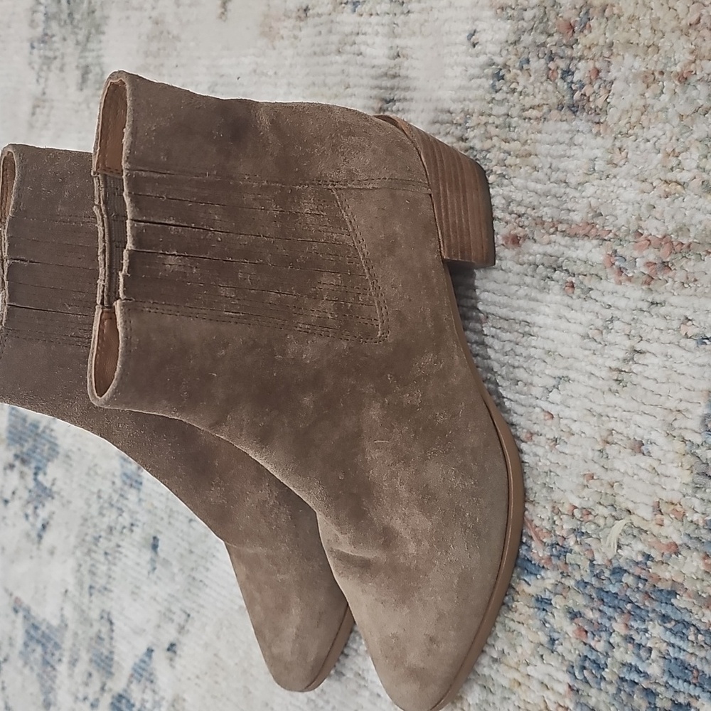 Rag & Bone Rover Seude Ankle Boots Size 38 Tan Color - Picture 6 of 9